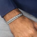 Bracciale intrecciato – argento sterling 925