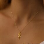 Collana Rosa Minimalista – argento sterling 925