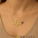 Collana con nome con occhio di Nazar (malocchio) – argento sterling 925