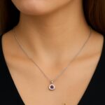 Granaat Geboortesteen ketting – 925 sterling zilver