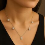 Collana portafortuna con zirconia – argento sterling 925