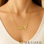 Collana con Nome con motivo Fenice – argento sterling 925