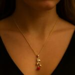 Collana Rosa Rossa – argento sterling 925