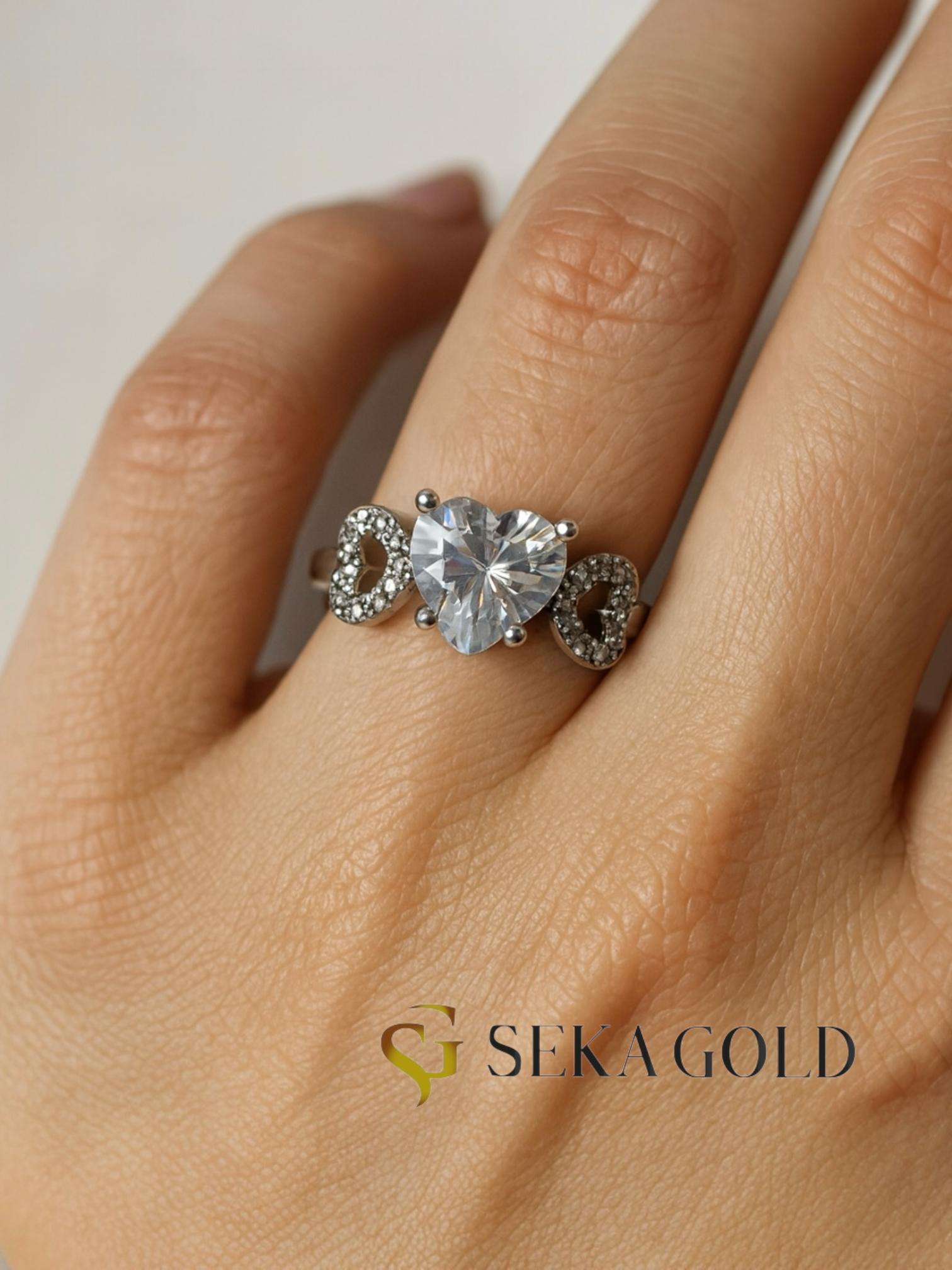 62eb24ed-4266-42e5-879f-aefadf5bb21a.jpg Love Story Solitär – 925er Sterlingsilber - immagine 1