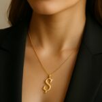 Collana con lettera Ş – argento sterling 925