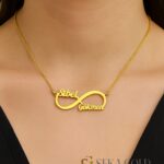 Oneindigheidsketting met twee namen – 925 sterling zilver