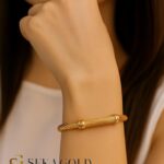 Bracciale rigido a corda – argento sterling 925