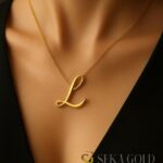 Collana con lettera L – argento sterling 925