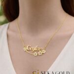 „Flower of Love“ Name Necklace – 925 Sterling Silver
