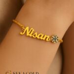 Bracciale con nome con occhio di Nazar – argento sterling 925