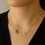 Elegante Naamketting met Roos – 925 sterling zilver