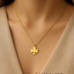 🍀 Collana con quadrifoglio a tre foglie – argento sterling 925