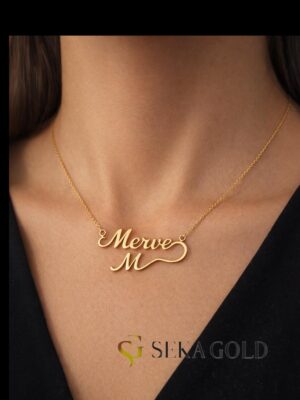 Gepersonaliseerde naamketting met letters – 925 sterling zilver