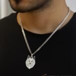 Ketting met wolfskop – 925 sterling zilver