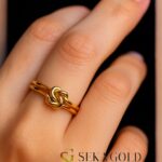 Liefdesknoop ring – 925 sterling zilver