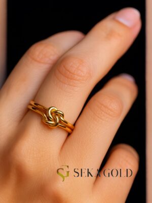 Liefdesknoop ring – 925 sterling zilver