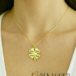 Collier prénom trèfle à quatre prénoms – argent sterling 925