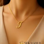 Collana con lettera J – argento sterling 925