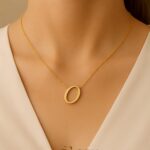 Collana con lettera O – argento sterling 925