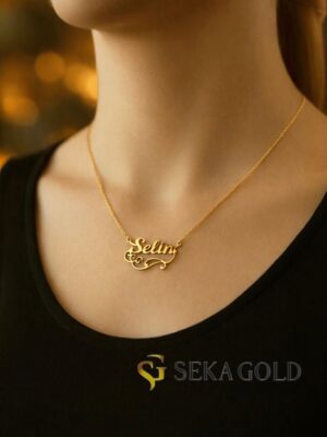 Naamketting „Symbool van elegantie" – 925 sterling zilver