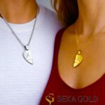 Collana del legame – argento sterling 925 con placcatura in oro 22 carati