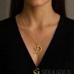 Collana con lettera D – argento sterling 925