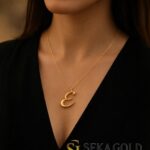 Collana con lettera E – Argento sterling 925
