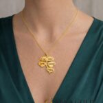 🍀 Collana a quadrifoglio con 5 nomi – argento sterling 925