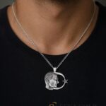 Collana Atatürk con luna e stella – argento sterling 925