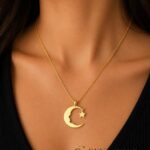 Collana con silhouette di Atatürk, luna e stella – argento sterling 925