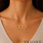 Collana con nomi di famiglia con cuori – argento sterling 925