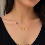 Collana con nome personalizzata con occhio di Nazar