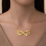 Oneindigheid-liefdesketting met twee namen – 925 sterling zilver