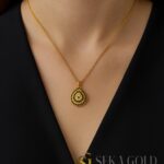 Tropfen-Nazar Halskette mit Zirkonia – 925er Sterlingsilber