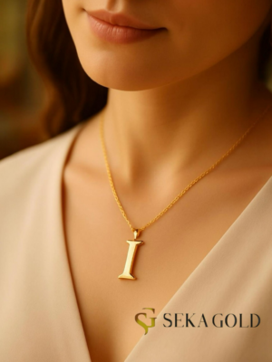 Collana con lettera I – argento sterling 925