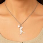 Ketting met schattig kattenmotief – 925 sterling zilver