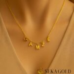 Name Necklace with Individual Letters – 925 Sterling Silver