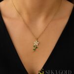 Klaverblad ketting met zirkonia – 925 sterling zilver