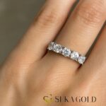 Klauwzetting vijfsteen-ring – 925 sterling zilver
