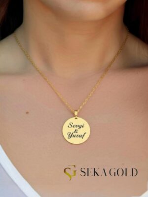 Naamketting met twee namen en oneindigheidsband – 925 sterling zilver