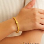 Bracciale rigido con cordone di Adana – Argento sterling 925