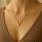 Collana con lettera V – Argento sterling 925