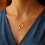 Letterketting P – 925 sterling zilver