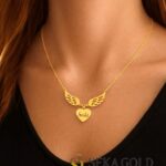 Naamketting met Hart en Engelenvleugel – 925 sterling zilver