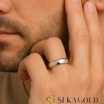 Fede nuziale da uomo in argento – Argento sterling 925