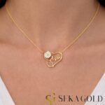 Collana con nome Infinito, Cuore e Margherita – argento sterling 925