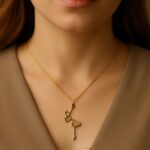 Tanzende Seele Halskette – 925er Sterlingsilber mit 22 Karat Vergoldung