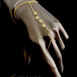 Bracciale Schahmaran con motivo floreale – argento sterling 925 con placcatura in oro 22 carati
