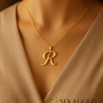 Collana con Lettera R – argento sterling 925