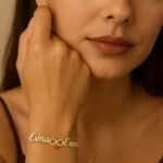 Naamarmband Oneindigheid – 925 sterling zilver met 22 karaat verguldsel